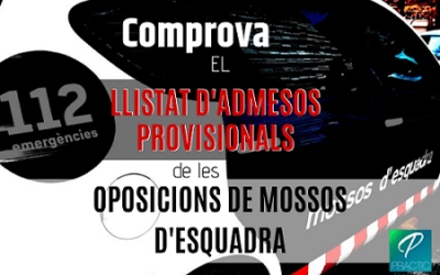 Publicada llista provisional d’admesos per a les oposicions de Mossos d’Esquadra