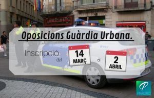 inscripció oposicions guàrdia urbana