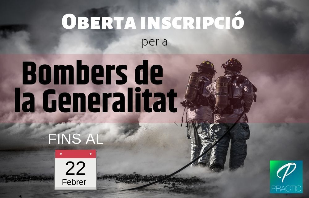convocatoria bombers generalitat academia oposiciones Barcelona