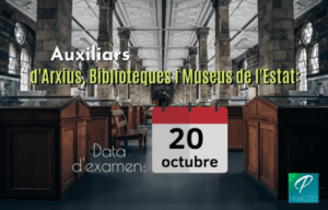 places auxiliar arxius biblioteques museus