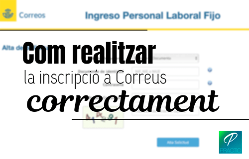 inscripció convocatòria correus