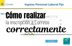 inscripción convocatoria correos